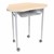 Hex Collaborative Desk w/ Laminate Top & Perforated Book Box