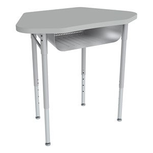 Hex Collaborative Desk w/ Laminate Top & Perforated Book Box