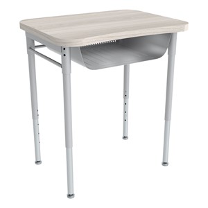 Rectangle Collaborative Desk w/ Laminate Top & Perforated Book Box