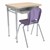 Rectangle Collaborative Desk w/ Laminate Top & Perforated Book Box