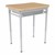 Rectangle Collaborative Desk w/ Laminate Top & Perforated Book Box