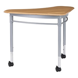 Boomerang Collaborative Desk w/ Solid Plastic Top