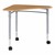 Boomerang Collaborative Desk w/ Solid Plastic Top