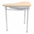 Boomerang Collaborative Desk w/ Solid Plastic Top & Perforated Metal Book Box