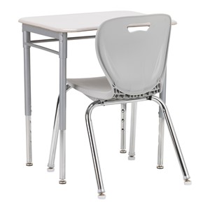 Rectangle Collaborative Desk w/ Solid Plastic Top & Without Book Box