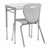 Rectangle Collaborative Desk w/ Solid Plastic Top & Without Book Box
