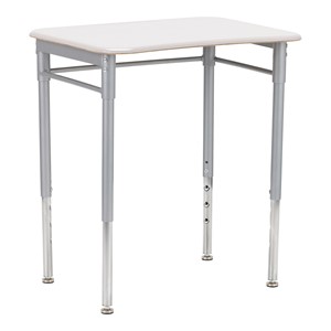Rectangle Collaborative Desk w/ Solid Plastic Top & Without Book Box
