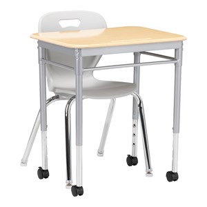 Rectangle Collaborative Desk w/ Solid Plastic Top & Without Book Box