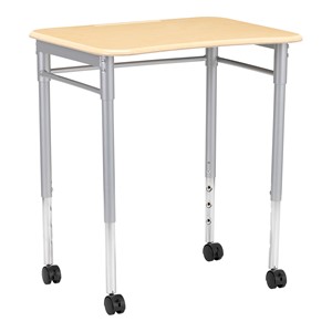 Rectangle Collaborative Desk w/ Solid Plastic Top & Without Book Box
