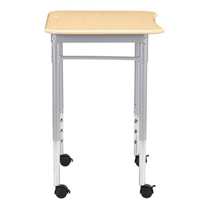 Rectangle Collaborative Desk w/ Solid Plastic Top & Without Book Box