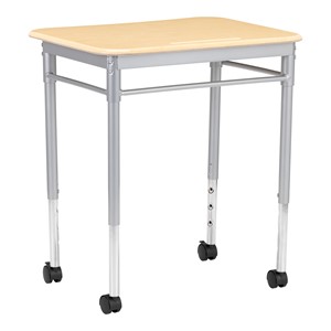 Rectangle Collaborative Desk w/ Solid Plastic Top & Without Book Box