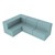 Shapes Series II Vinyl Block Seating Set - L Shape - Blue Crosshatch