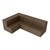 Shapes Series II Vinyl Block Seating Set - L Shape - Chocolate Smooth Grain