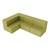 Shapes Series II Vinyl Block Seating Set - L Shape - Green Crosshatch