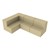 Shapes Series II Vinyl Block Seating Set - L Shape - Sand Smooth Grain