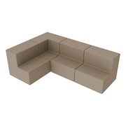 Shapes Series II Vinyl Block Soft Seating Set -Two-Tier L Shape