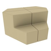 Shapes Series II Vinyl Block Soft Seating Set - Two-Tier Pod