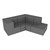 Shapes Series II Vinyl Block Seating Set - J Shape - Gray Crosshatch
