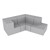 Shapes Series II Vinyl Block Seating Set - J Shape - Light Gray Smooth Grain