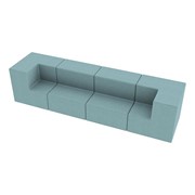 Shapes Series II Vinyl Block Soft Seating Set - Couch