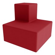 Shapes Series II Vinyl Block Soft Seating - Two-Tier Outside Corner Step