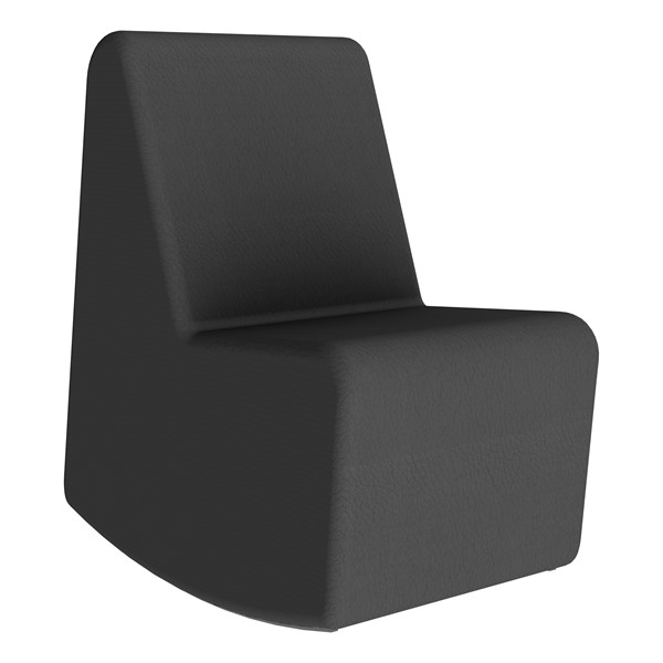 Shapes Series II Vinyl Soft Seating Rocker - Black