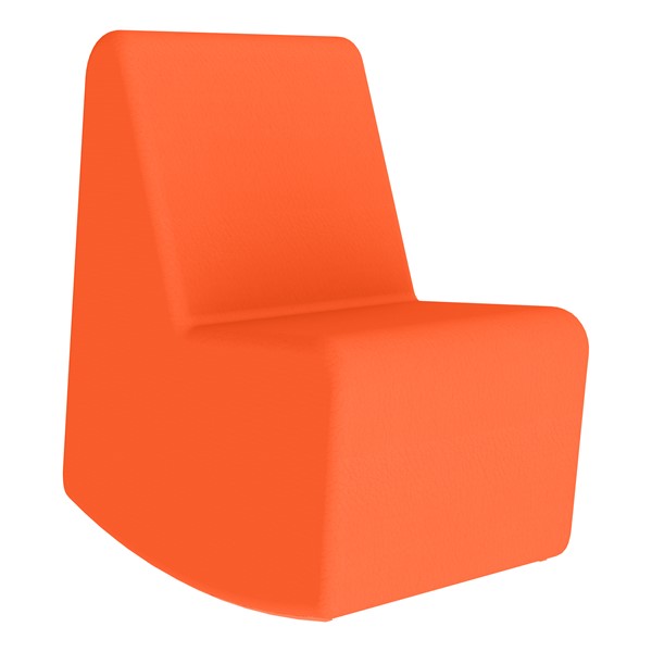 Shapes Series II Vinyl Soft Seating Rocker - Orange