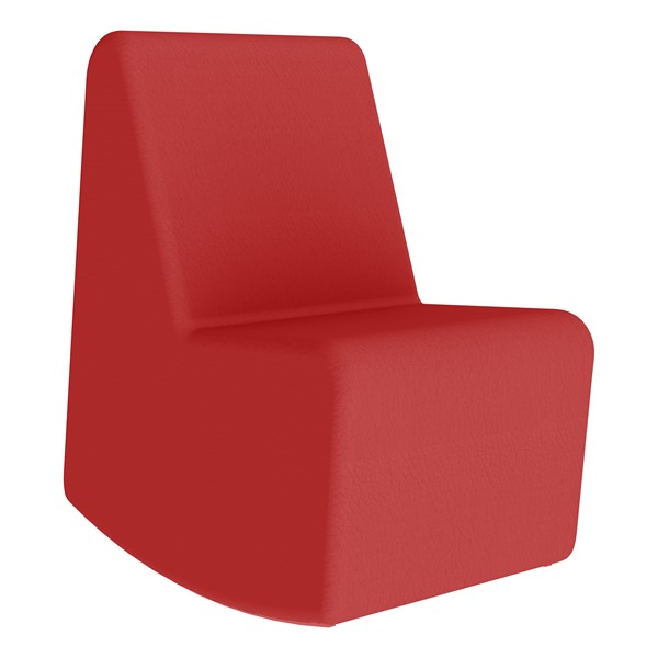 Shapes Series II Vinyl Soft Seating Rocker - Red