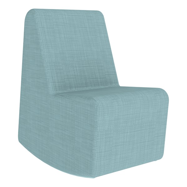 Shapes Series II Vinyl Soft Seating Rocker - Blue Crosshatch