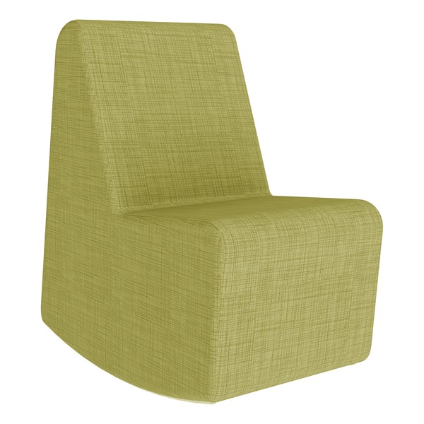 Shapes Series II Vinyl Soft Seating Rocker - Green Crosshatch