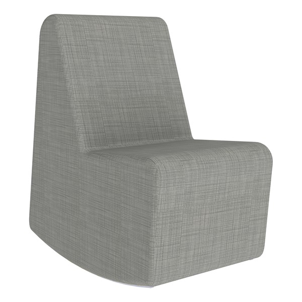 Shapes Series II Vinyl Soft Seating Rocker - Gray Crosshatch