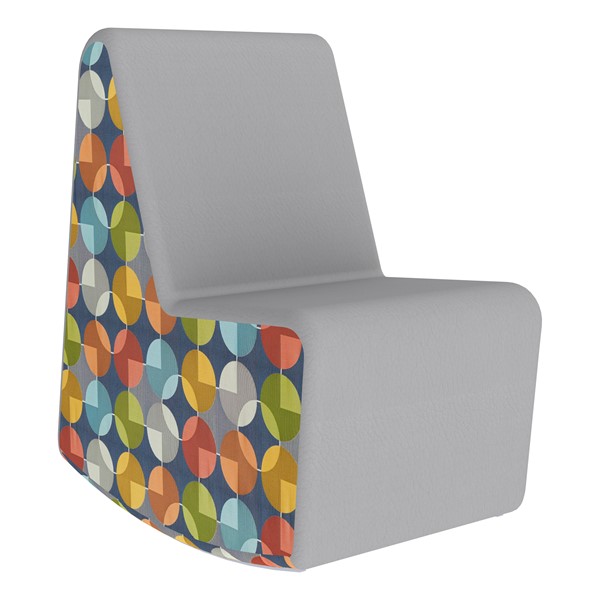 Shapes Series II Designer Soft Seating Rocker - Gray Center, Compass Sides