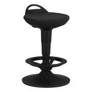 Adjustable-Height Padded Lab Stool