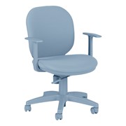 Monochromatic Fabric Mobile Desk Chair