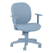 Monochromatic Fabric Mobile Desk Chair