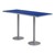 Rectangle Pedestal Bar-Height Café Table w/ Round Base