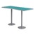 Rectangle Pedestal Bar-Height Café Table w/ Round Base