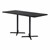 Rectangle Pedestal Bar-Height Café Table w/ X Base