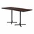 Rectangle Pedestal Bar-Height Café Table w/ X Base