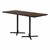 Rectangle Pedestal Bar-Height Café Table w/ X Base