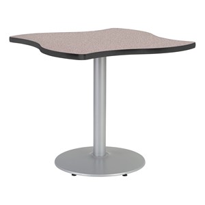 Square Wave Pedestal Café Table