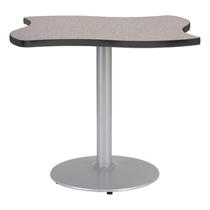 Square Wave Pedestal Café Table