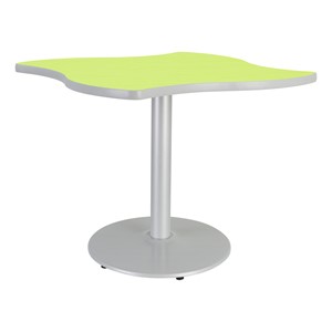 Square Wave Pedestal Café Table (42" W x 42" L x 29" H)