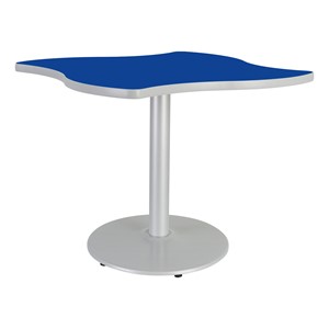 Square Wave Pedestal Café Table (42" W x 42" L x 29" H)