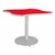 Square Wave Pedestal Café Table (42" W x 42" L x 29" H)