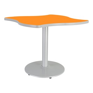 Square Wave Pedestal Café Table (42" W x 42" L x 29" H)