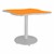 Square Wave Pedestal Café Table (42" W x 42" L x 29" H)