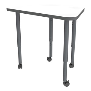 Shapes Accent Series Trapezoid Collaborative Table w/ Whiteboard Top - North Sea