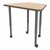 Shapes Accent Series Trapezoid Collaborative Table - Maple Top