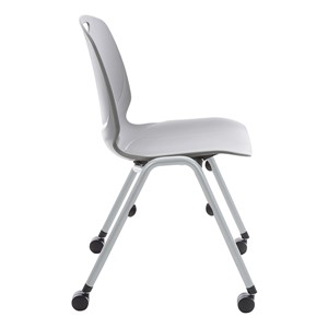 Academic Mobile Stack Chair - Gray - Side